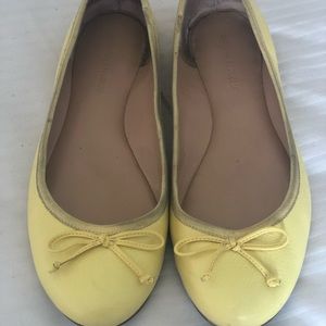 Yellow Banana Republic ballet flats
